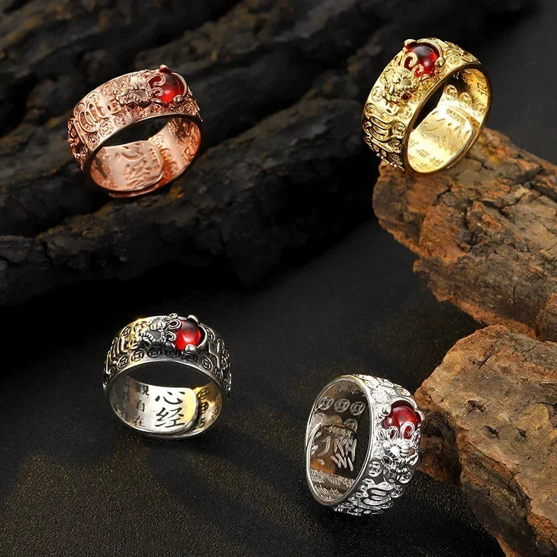 The Sacred Pixiu Ring of Carnelian Power
